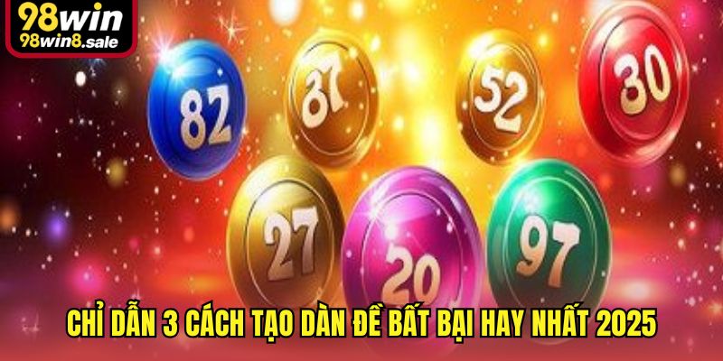 Chỉ dẫn 3 cách tạo dàn đề bất bại hay nhất 2025