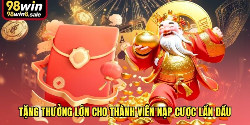 Tặng thưởng lớn cho thành viên nạp cược lần đầu
