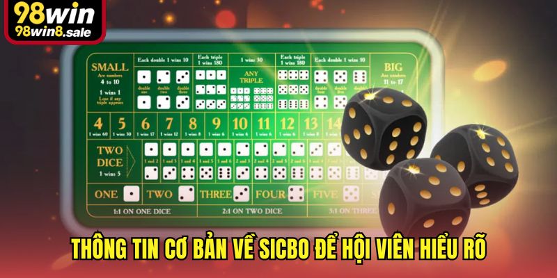 Thông tin cơ bản về Sicbo để hội viên hiểu rõ